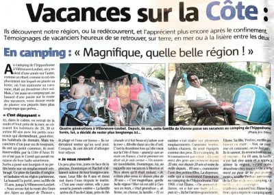 Nice Matin met à l'honneur le camping de l'hippodrome